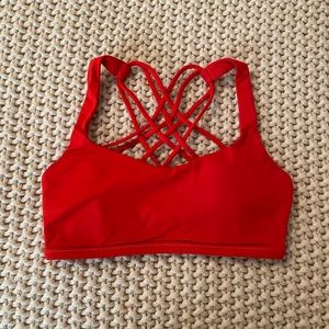 SOLD DO NOT BUY Lululemon free to be wild sports bra in red